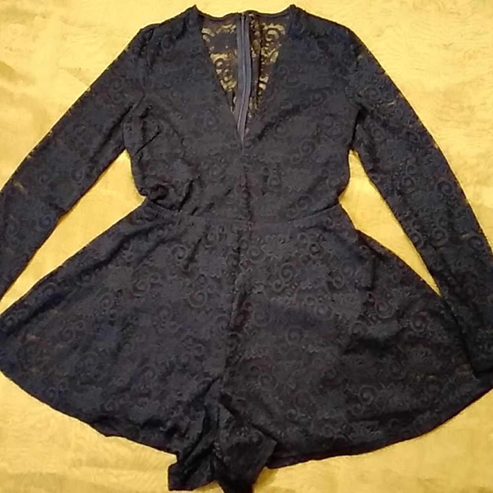 Black Romper Lace Size Small & Midum